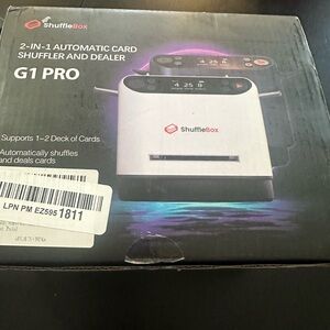 G1 PRO Automatic Card Shuffler - Black and White